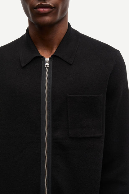 SAMSØE SAMSØE | Pull zip "Guna" - Noir