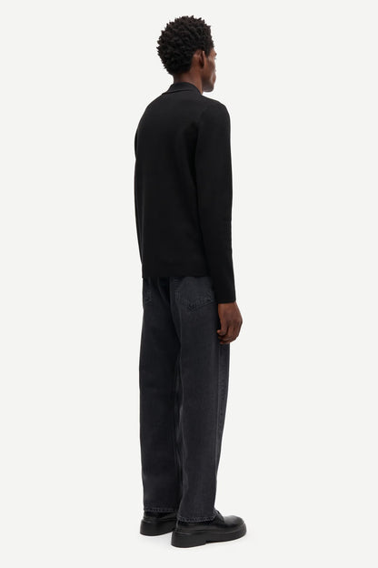 SAMSØE SAMSØE | Pull zip "Guna" - Noir