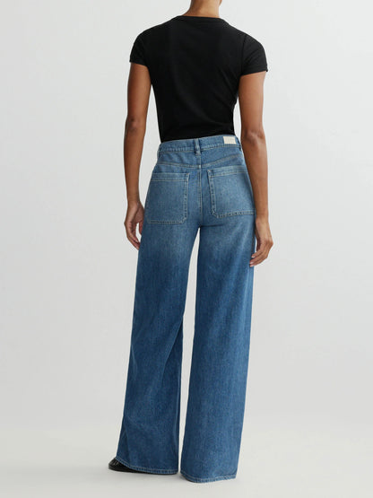 DL1961 | Jean Hepburn à taille haute et jambes larges 32'' - Meadow Lake