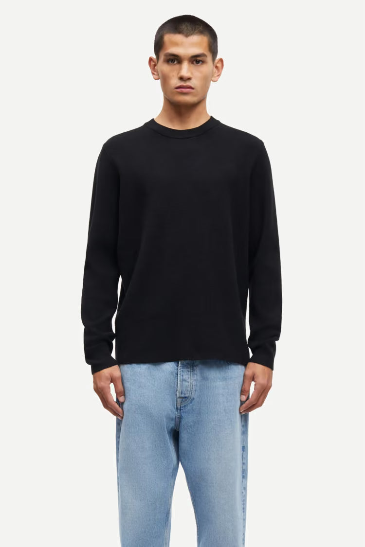 SAMSØE SAMSØE | Pull à col rond "Gunan" - Noir
