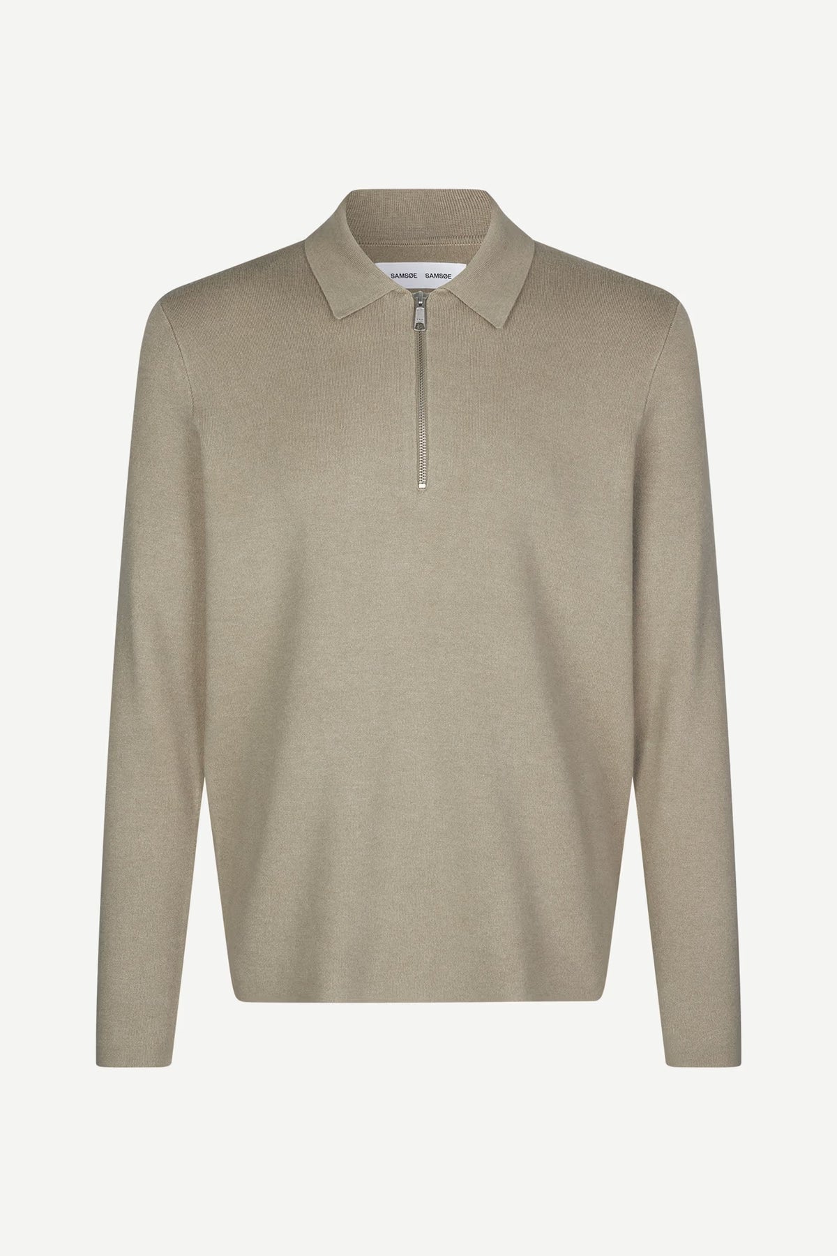SAMSØE SAMSØE | Pull demi-zip "Guna " - Beige