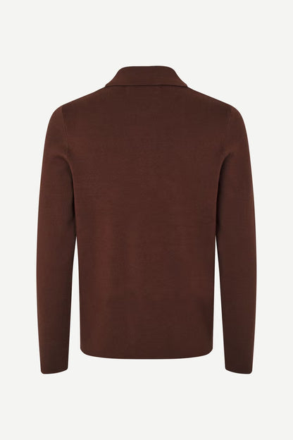 SAMSØE SAMSØE | Pull demi-zip "Guna " - Bourgogne
