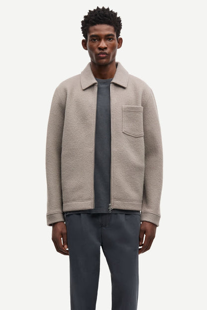 SAMSØE SAMSØE | Veste cardigan "Hannes" - Elephant