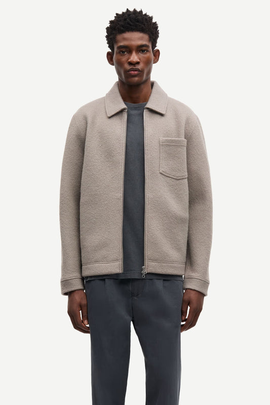 SAMSØE SAMSØE | Veste cardigan "Hannes" - Elephant