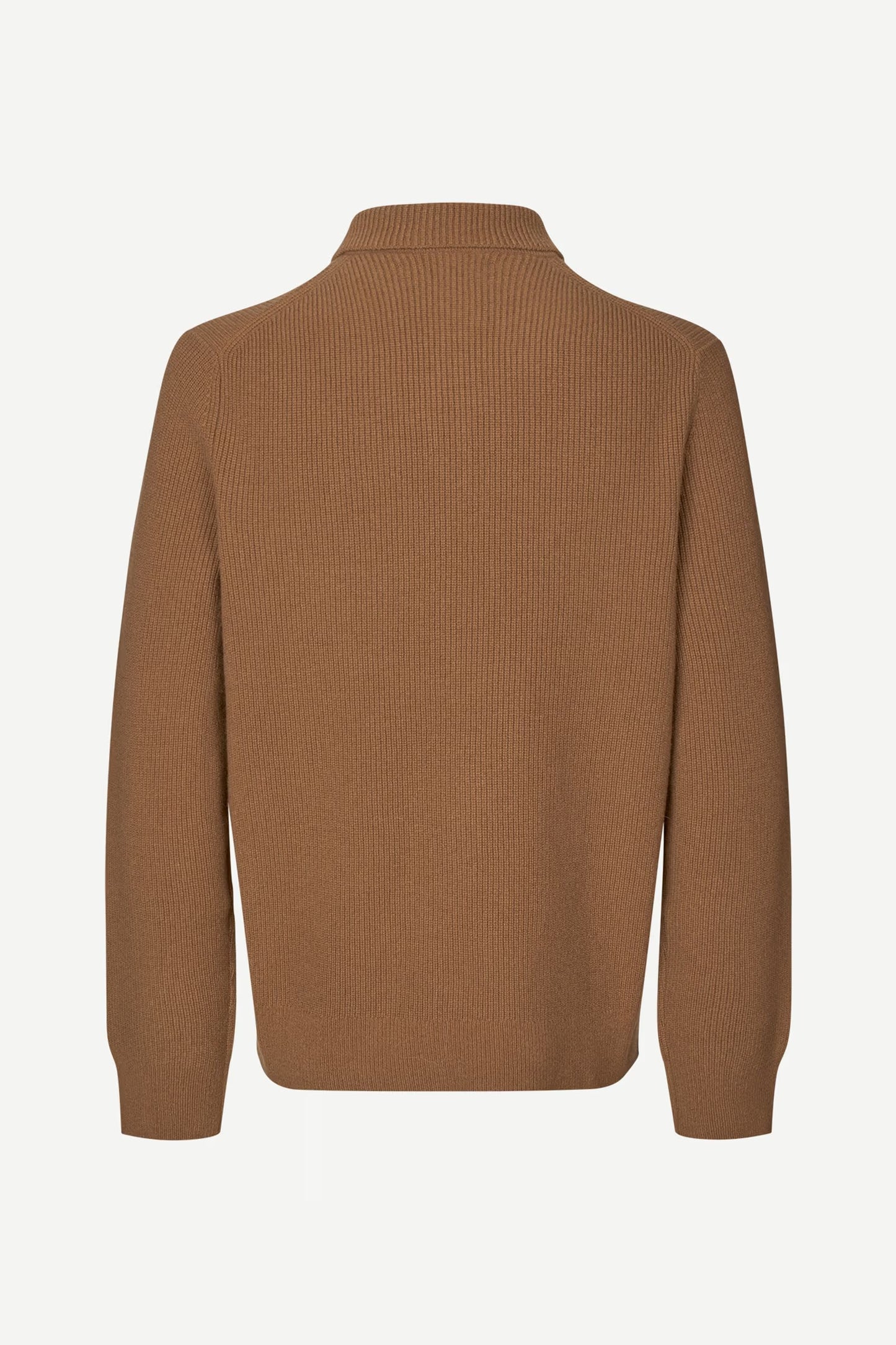 SAMSØE SAMSØE | Pull polo demi zip "Saisak" - Brun