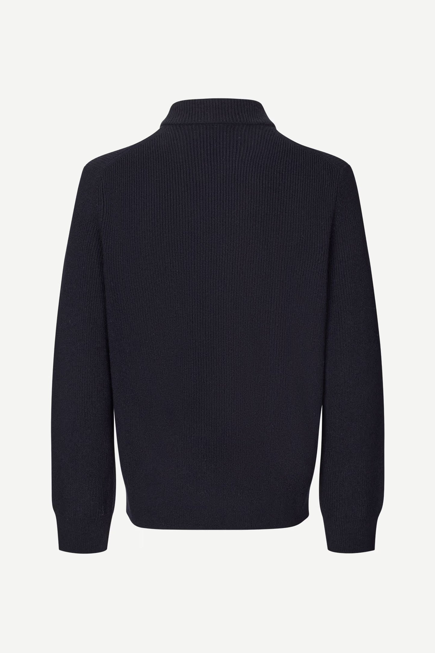 SAMSØE SAMSØE | Pull polo demi zip "Saisak" - Bleu nuit