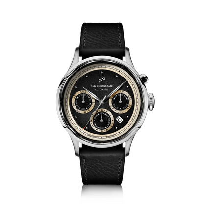 AV86 | Montre ''Chronodate Automatic 1564'' 39 mm - Acier / Noir