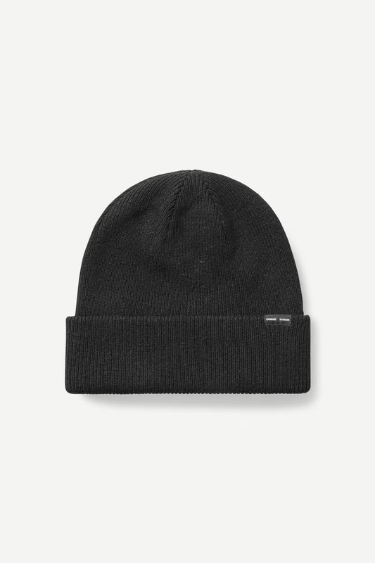 SAMSØE SAMSØE | Bonnet en laine tricotée - noir