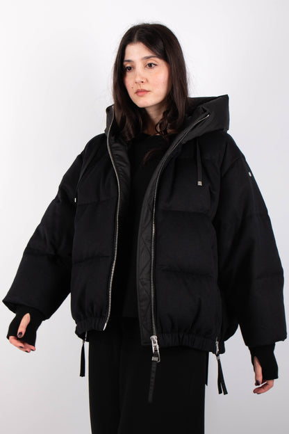 DUNO | Doudoune en laine ''Heka Prato'' - Noir