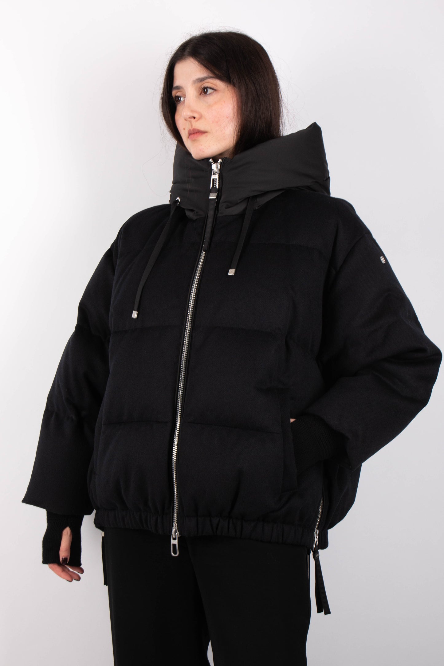 DUNO | Doudoune en laine ''Heka Prato'' - Noir