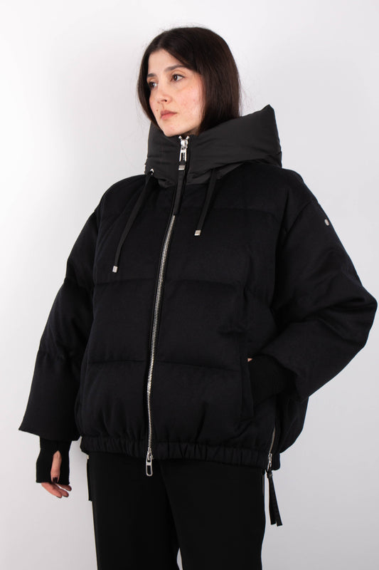 DUNO | Doudoune en laine ''Heka Prato'' - Noir