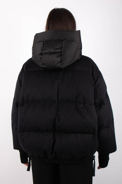 DUNO | Doudoune en laine ''Heka Prato'' - Noir