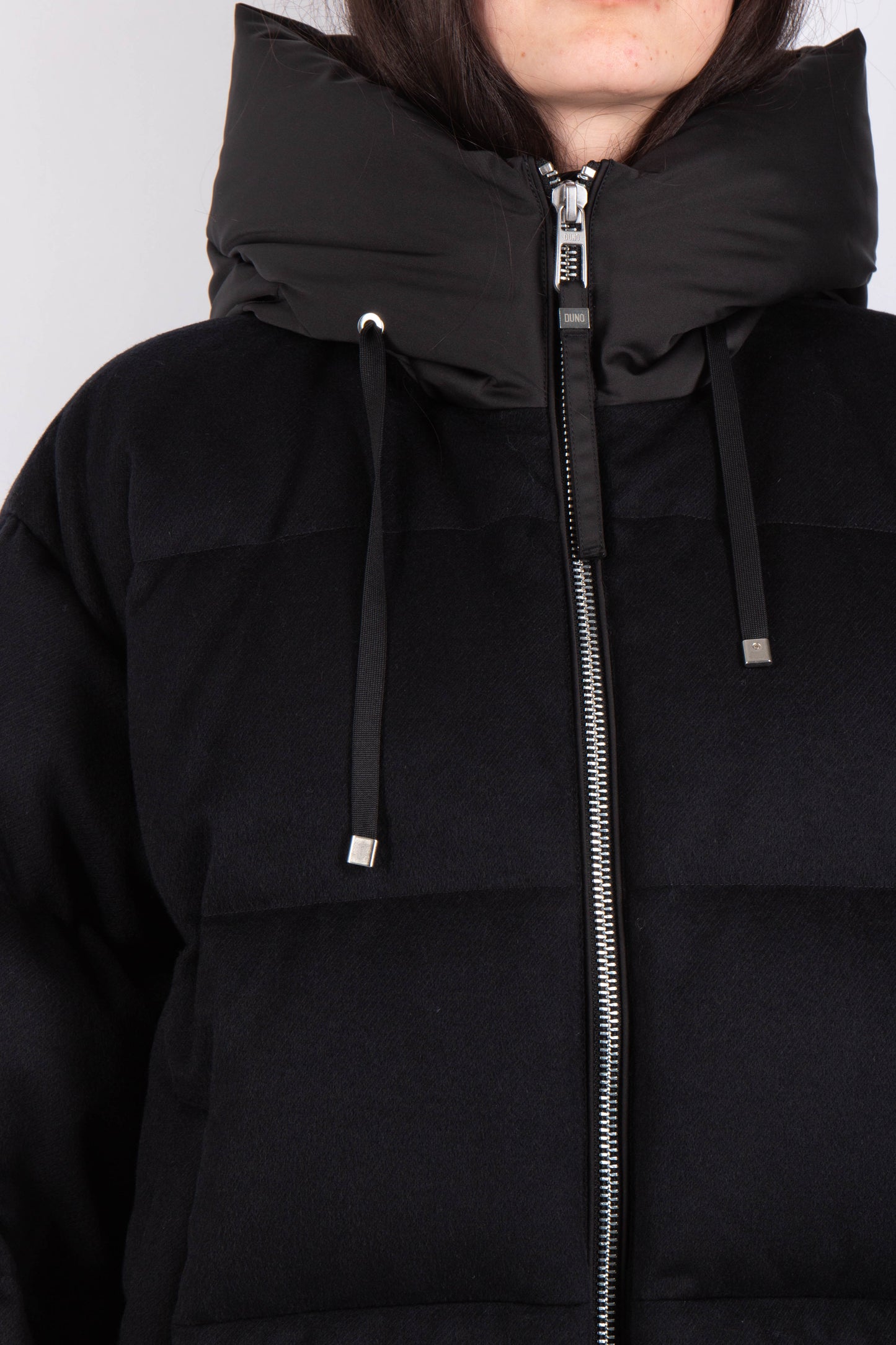 DUNO | Doudoune en laine ''Heka Prato'' - Noir