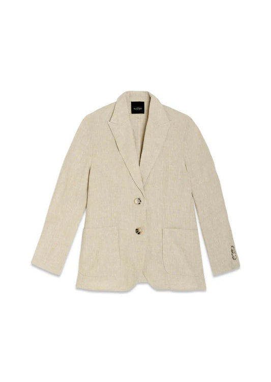 SAND | Veston en lin 'Okale' | Sable