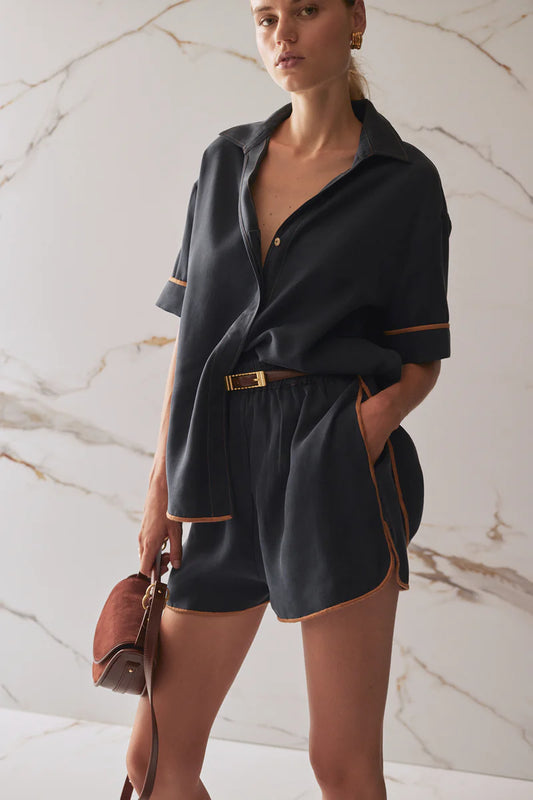 SANCIA | ceinture en cuir ''Marzi'' - Chocolat