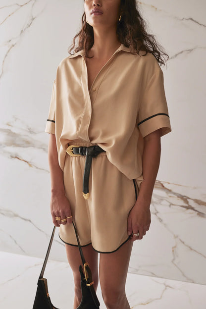 SANCIA | ceinture en cuir ''Zolna'' - Noir