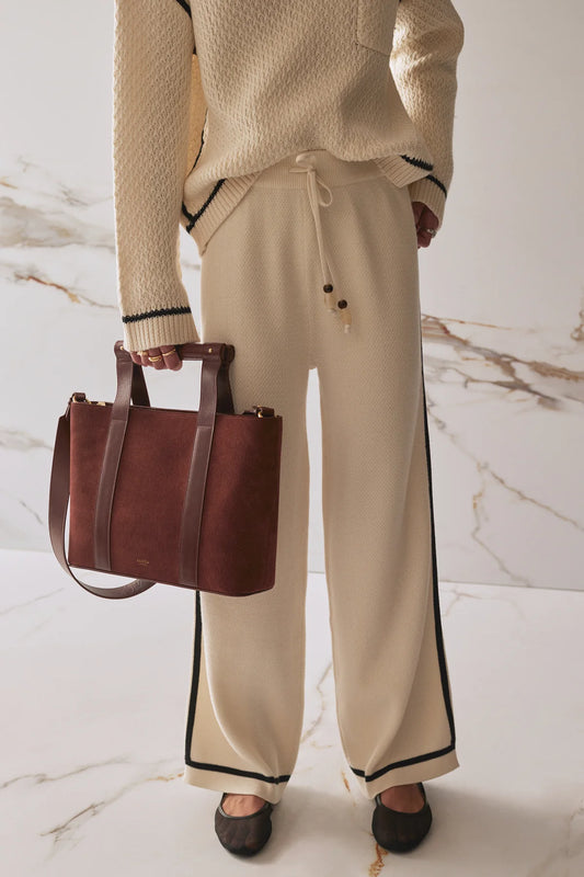 SANCIA | Sac en cuir ''Ravenna Tote'' - Marron