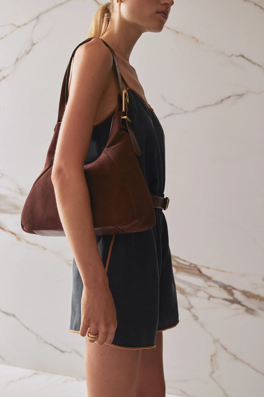SANCIA | Sac en cuir ''Izola'' - Marron
