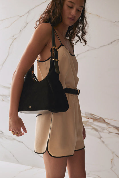 SANCIA | Sac en cuir ''Izola'' - Noir