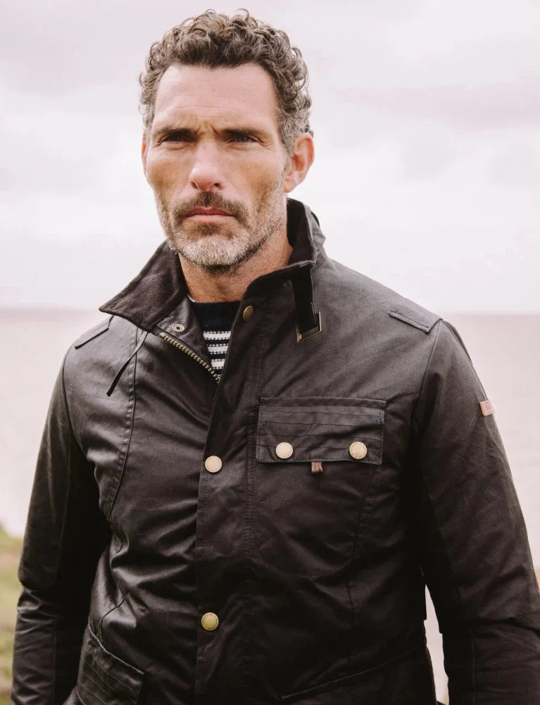 Peregrine | La veste cirée Bexley - Noir