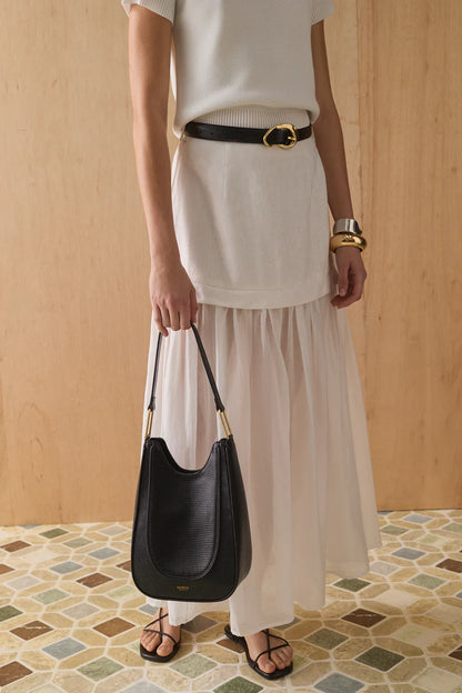 SANCIA | ceinture en cuir ''Formosa'' - Noir