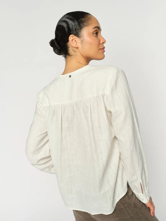 MOS MOSH | Blouse "EVANDA"- Blanc cassé