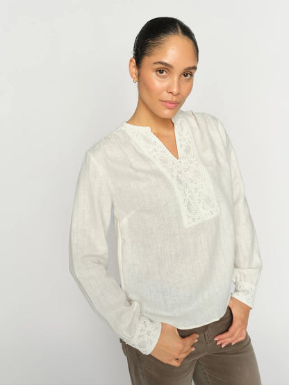 MOS MOSH | Blouse "EVANDA"- Blanc cassé