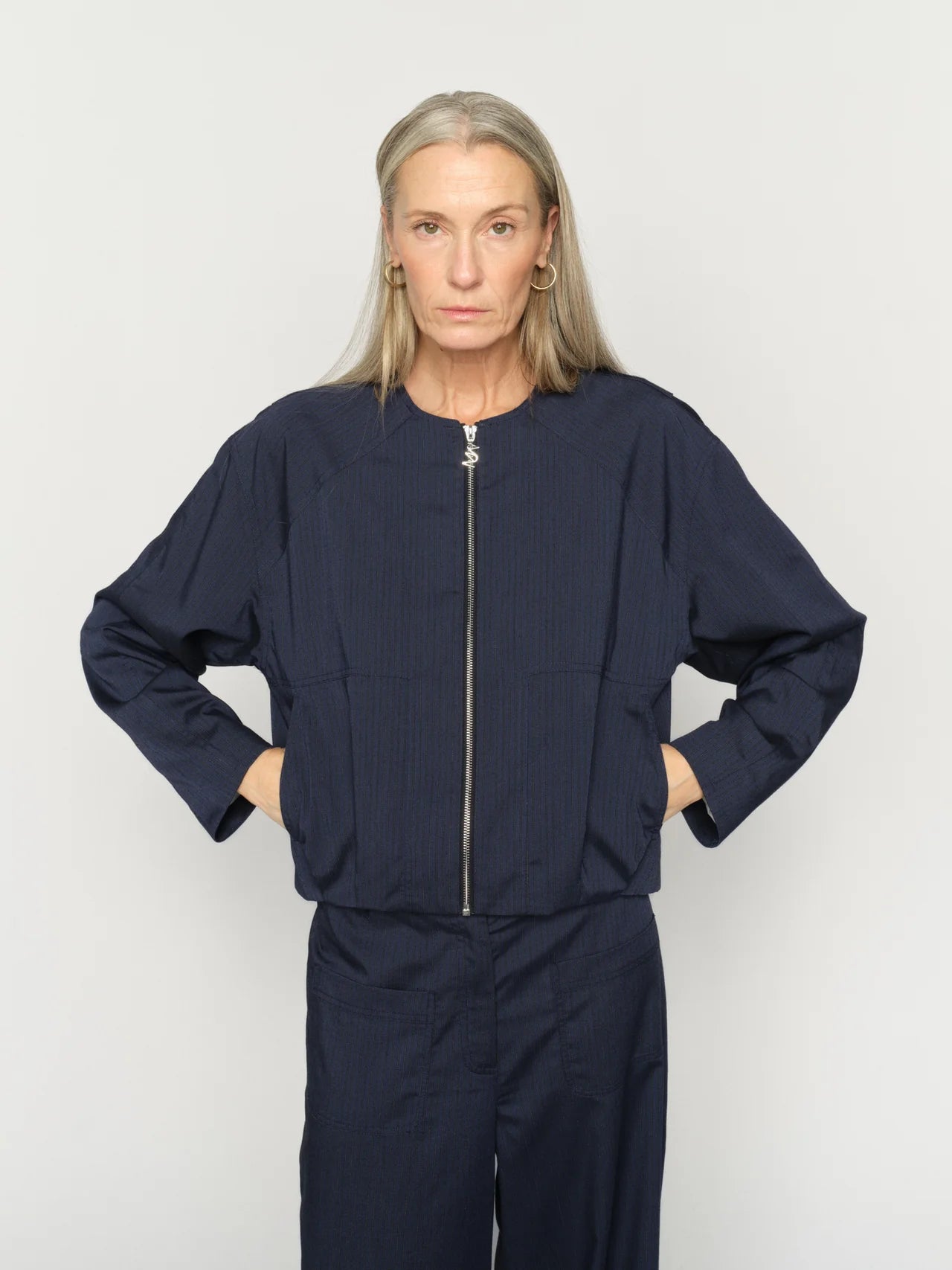 MOS MOSH | Veste "Ruth Elvia"- Bleu marine