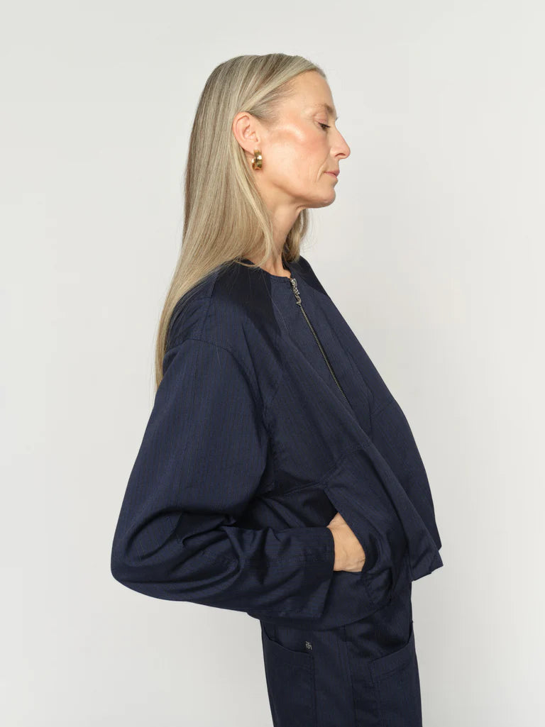 MOS MOSH | Veste "Ruth Elvia"- Bleu marine