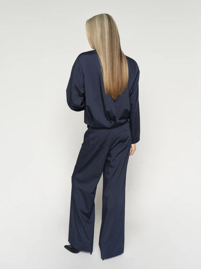 MOS MOSH | Pantalon "Mellow Elvia"- Bleu marine