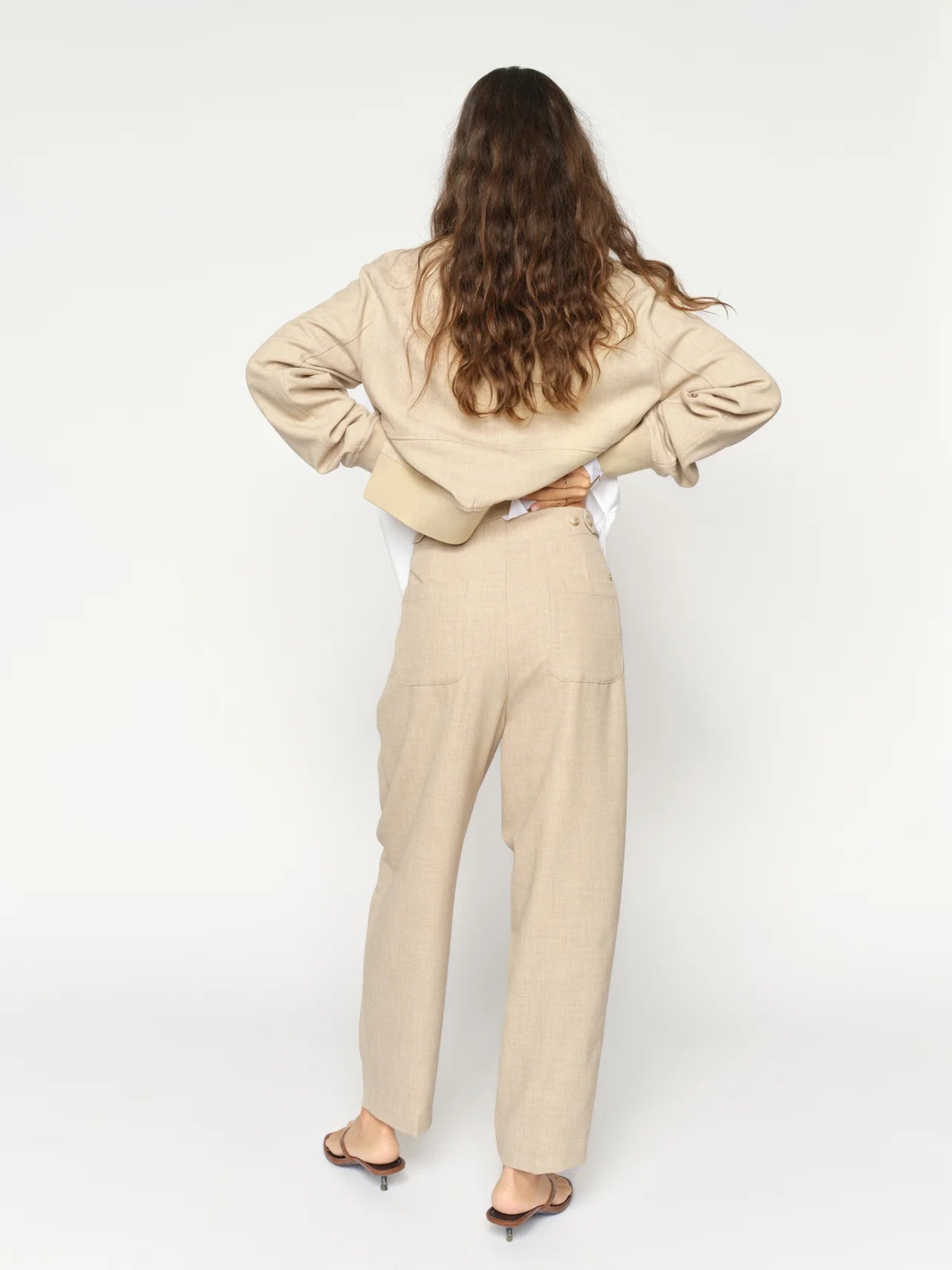 MOS MOSH | Pantalon "Leysa Flair"- Beige