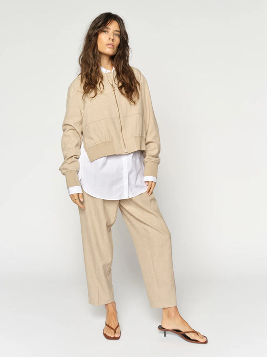 MOS MOSH | Pantalon "Leysa Flair"- Beige