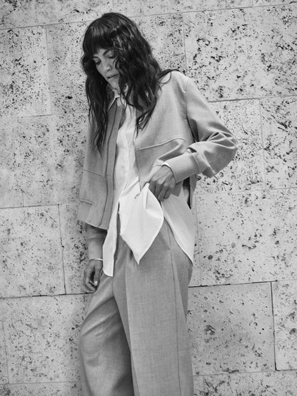 MOS MOSH | Pantalon "Leysa Flair"- Beige