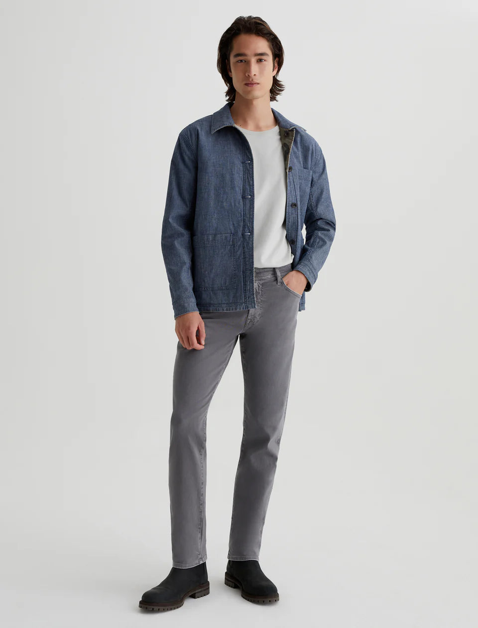 AG Jeans | Jeans "TELLIS Soft cloud denim " - Gris pâle