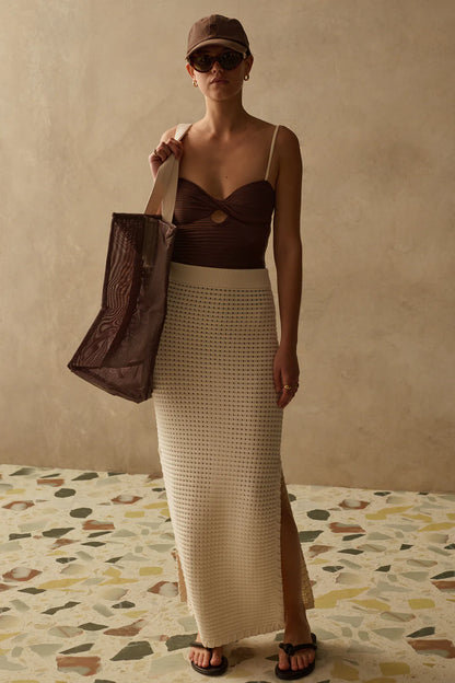 Sancia | Le maillot une pièce "Ishani"- Cacao