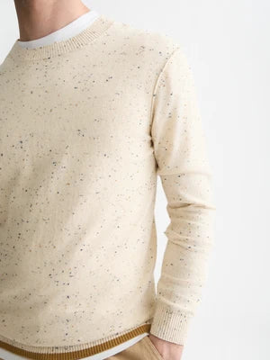 Scotch & Soda | Pull à manches longues en mélange de laine  "Neps" - Lait de poule