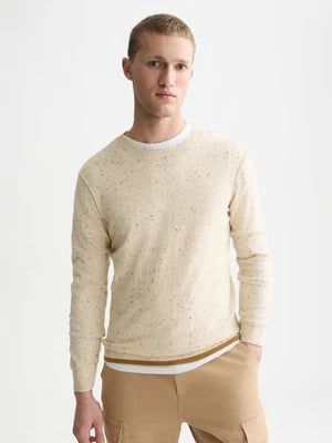 Scotch & Soda | Pull à manches longues en mélange de laine  "Neps" - Lait de poule