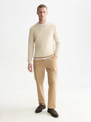 Scotch & Soda | Pull à manches longues en mélange de laine  "Neps" - Lait de poule