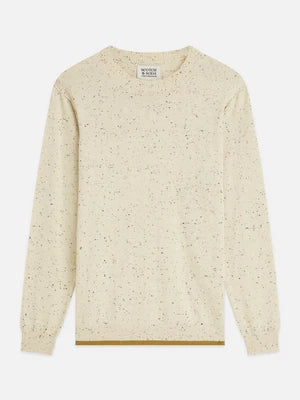 Scotch & Soda | Pull à manches longues en mélange de laine  "Neps" - Lait de poule