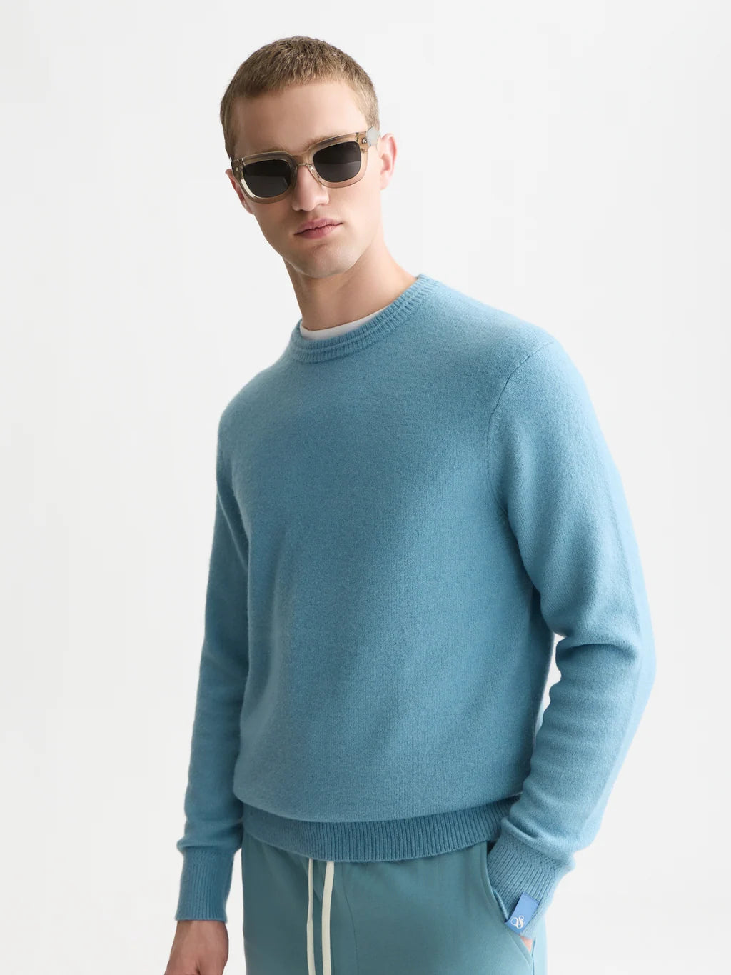 Scotch & Soda | Pull en tricot doux  "Regular" - Bleu adriatique