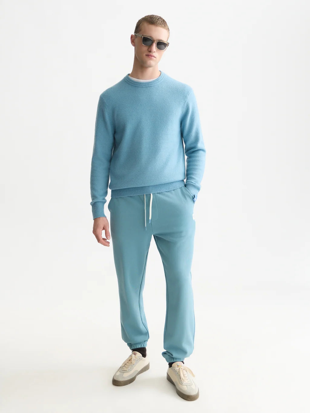 Scotch & Soda | Pull en tricot doux  "Regular" - Bleu adriatique