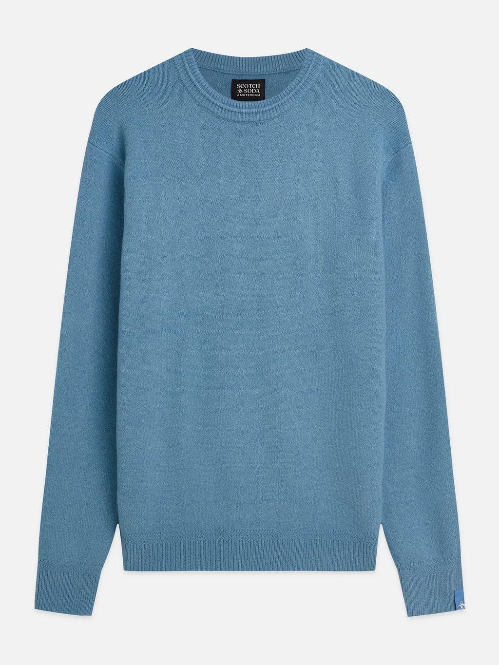 Scotch & Soda | Pull en tricot doux  "Regular" - Bleu adriatique