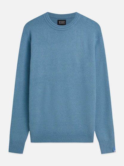 Scotch & Soda | Pull en tricot doux  "Regular" - Bleu adriatique