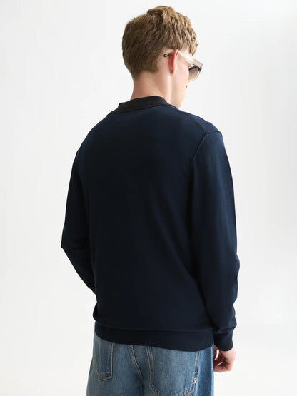 Scotch & Soda | Polo à manches longues - Bleu marine