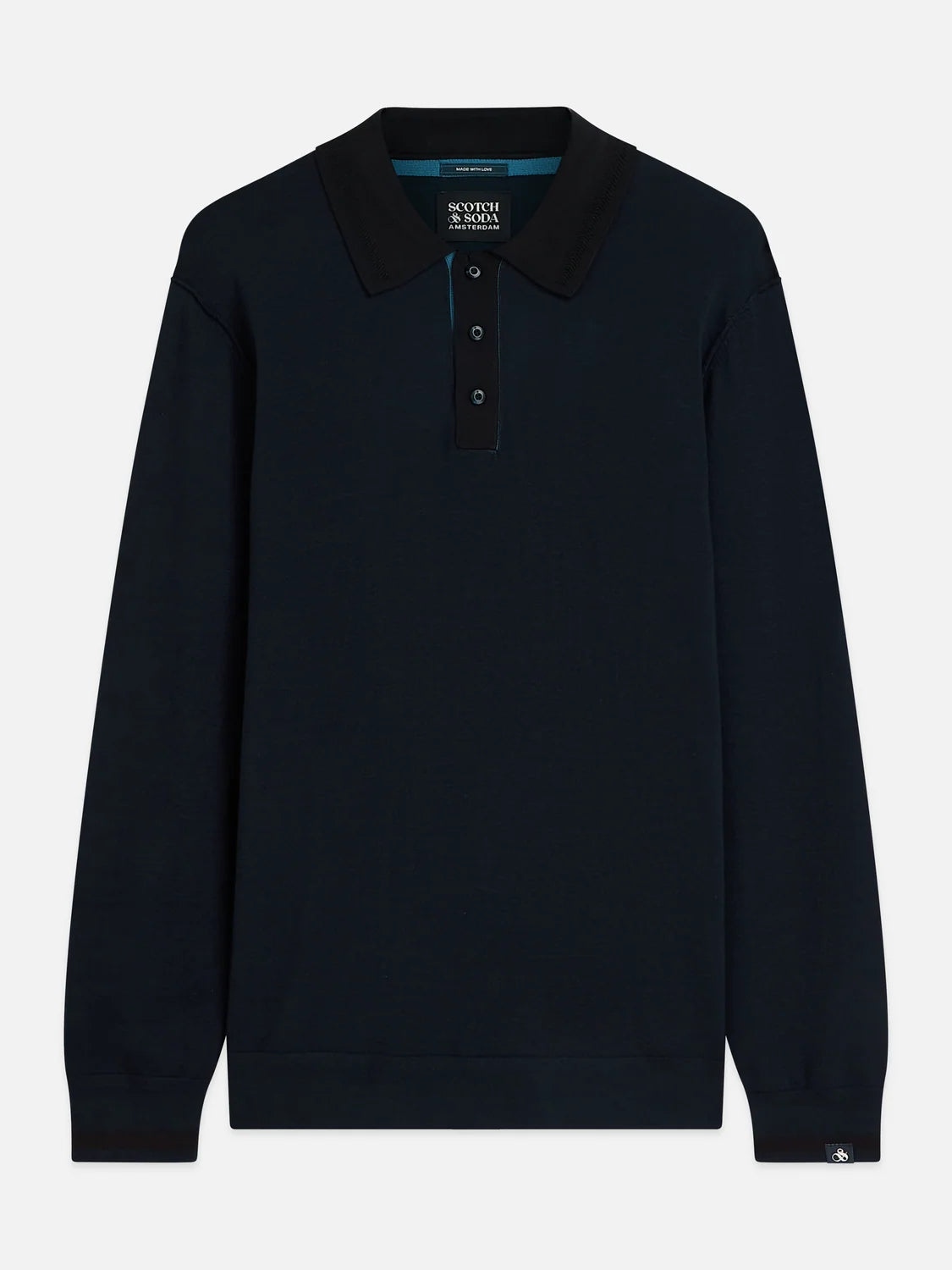 Scotch & Soda | Polo à manches longues - Bleu marine