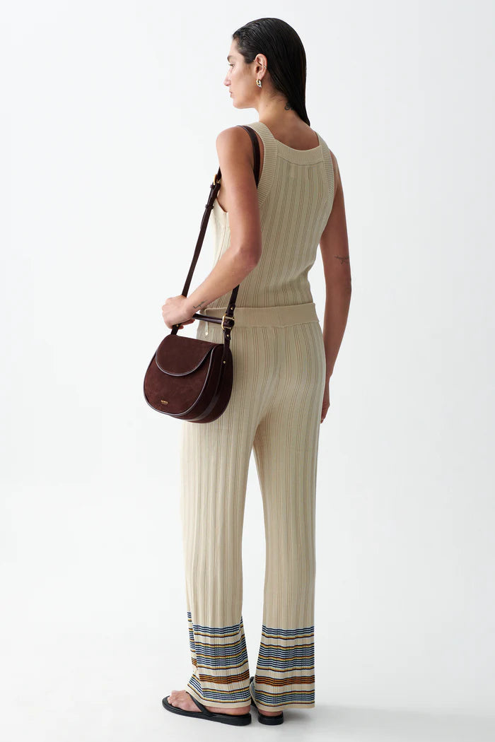 Sancia | Le pantalon ''Fredrika'' - Rayures champagne