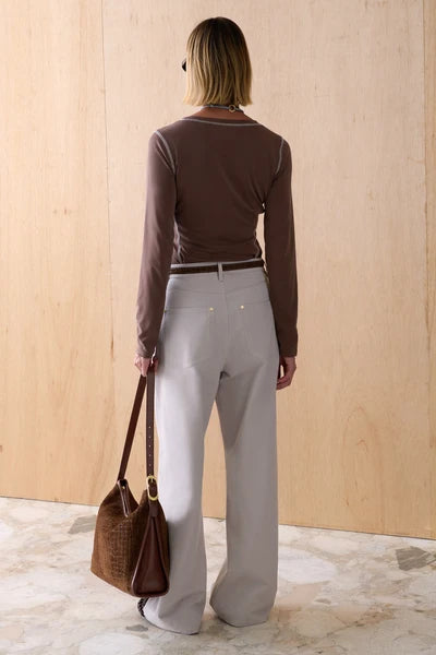 SANCIA | Pantalon 'Drew'| Argile