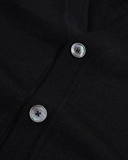 Ferrante | Cardigan en laine mérinos - Noir