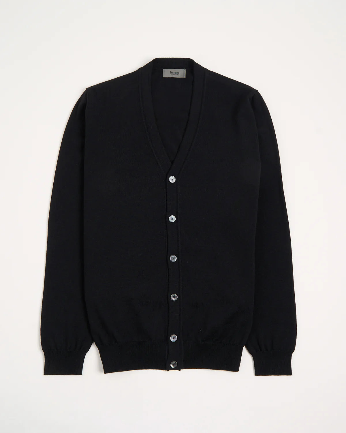 Ferrante | Cardigan en laine mérinos - Noir