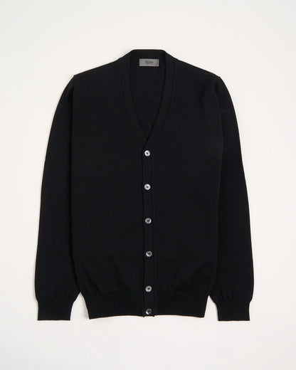 Ferrante | Cardigan en laine mérinos - Noir